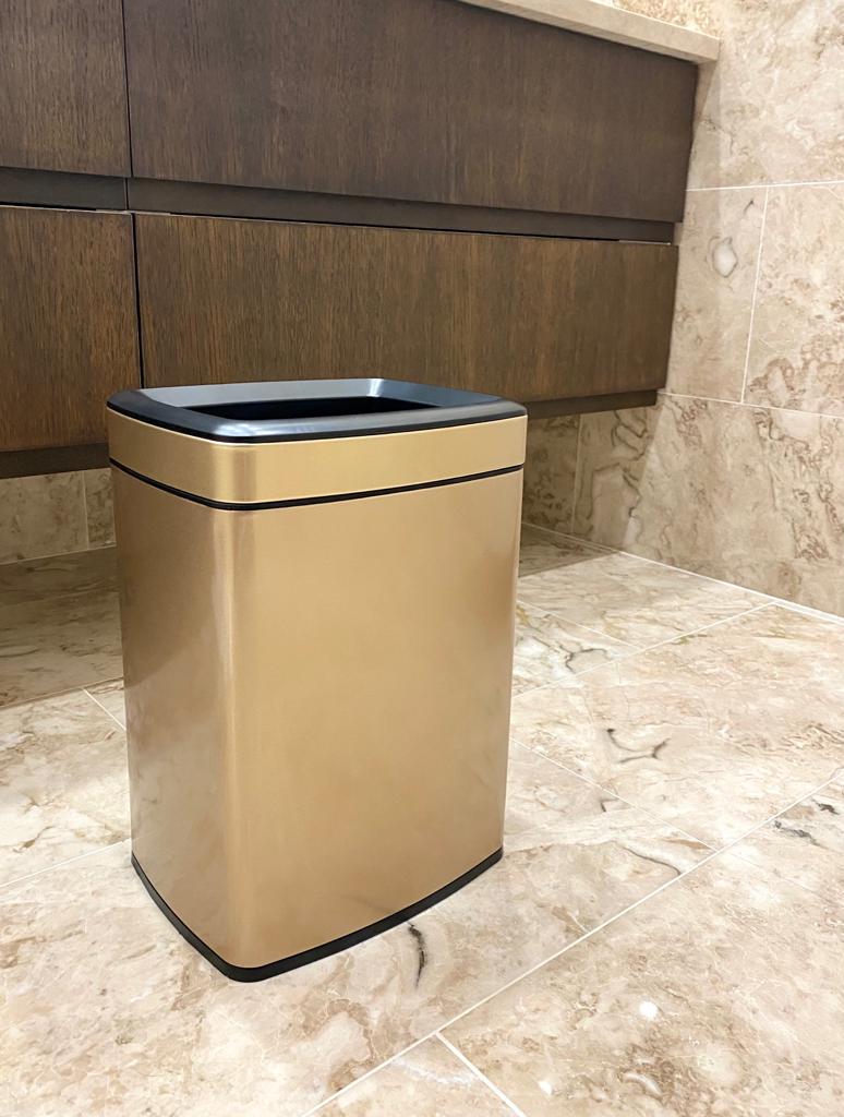 SMASH DESIGN ASTRAL 12 GOLD - Coș de gunoi profesional compact - imagine 2