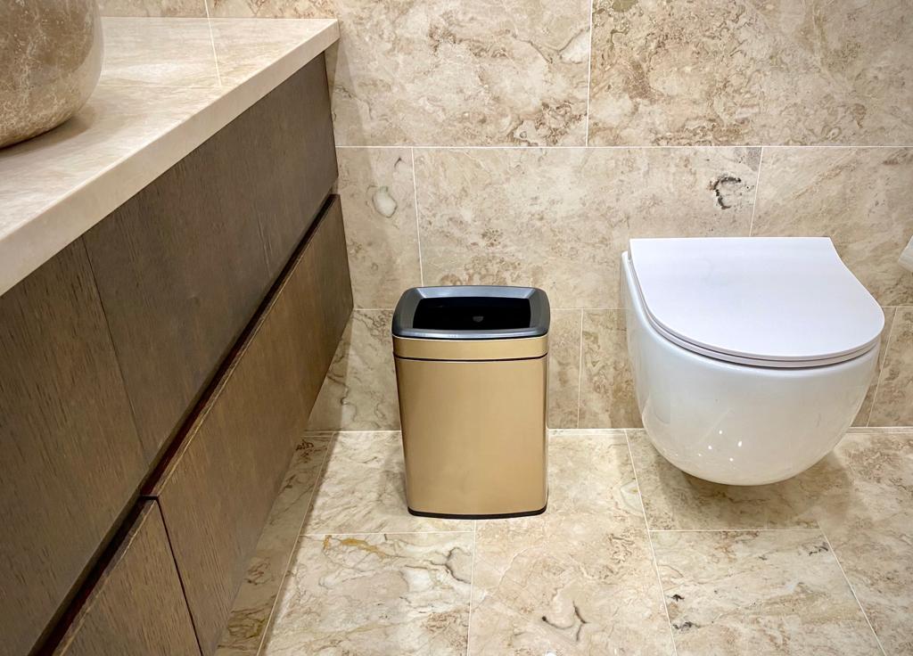 SMASH DESIGN ASTRAL 12 GOLD - Coș de gunoi profesional compact - imagine 5