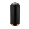 Cos din INOX, 100L, model PRH-110UA25, cu baza si inel auriu superior