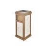 Coș decorativ Smash Design VELORIA din inox 201, rose gold cu aspect marmură