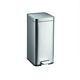 Cos De Gunoi cu capac si pedala, 15L, Argintiu, SMH8248-SJ15